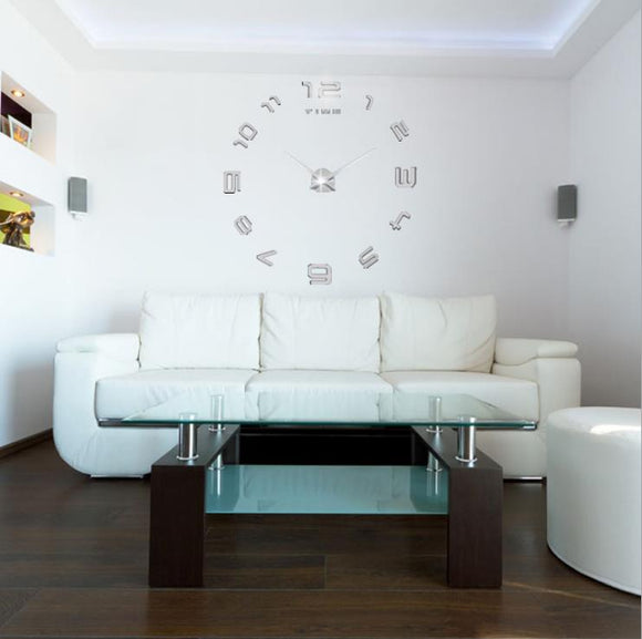 3D Fashion Simple Living Room DIY Wall Clocks Creative Clocks Home Decorations