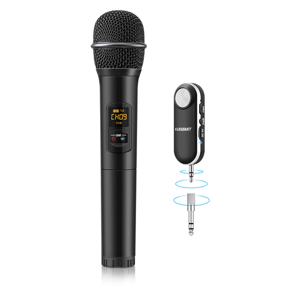 ELEGIANT Wireless UHF Handheld Microphone for Home Karaoke Singing