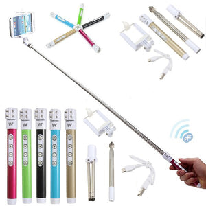 Bluetooth Wireless Remote Extendable Handheld Monopod Tripod