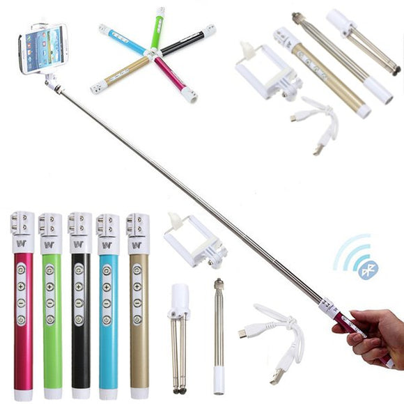 Bluetooth Wireless Remote Extendable Handheld Monopod Tripod