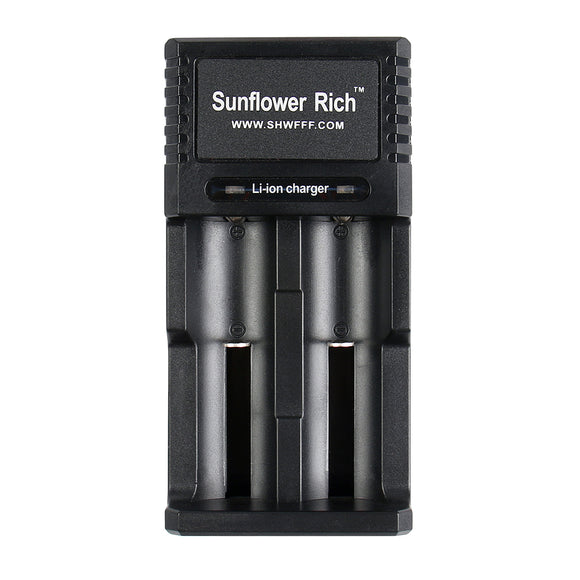 Sunflower Rich Q5 Micro 5-Pin USB Port Rapid Smart Battery Charger For 18650 26650 AA/AAA 2Slots