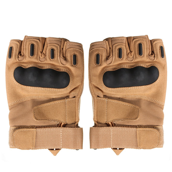 Motorcycle Riding Knuckle Military Tactical Airsoft Half Finger Gloves