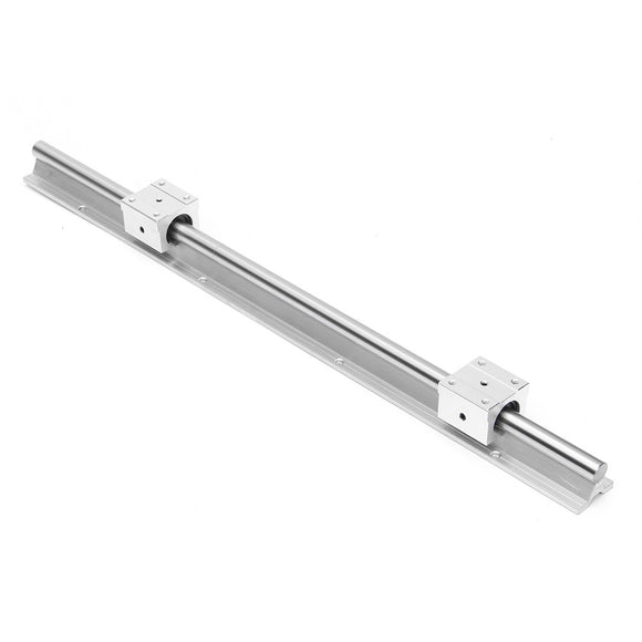 Machifit SBR16 600mm Linear Rail with 2pcs SBR16UU Linear Bearing Blocks Optical Axis Guide CNC Parts