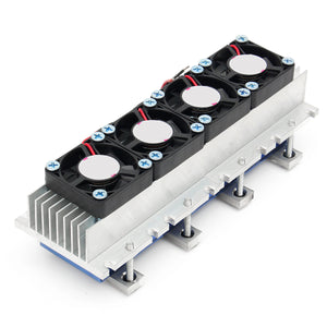 Quad Core TEC1-12706 Thermoelectric Peltier Cooling Equipment Air Refrigeration DIY Radiator