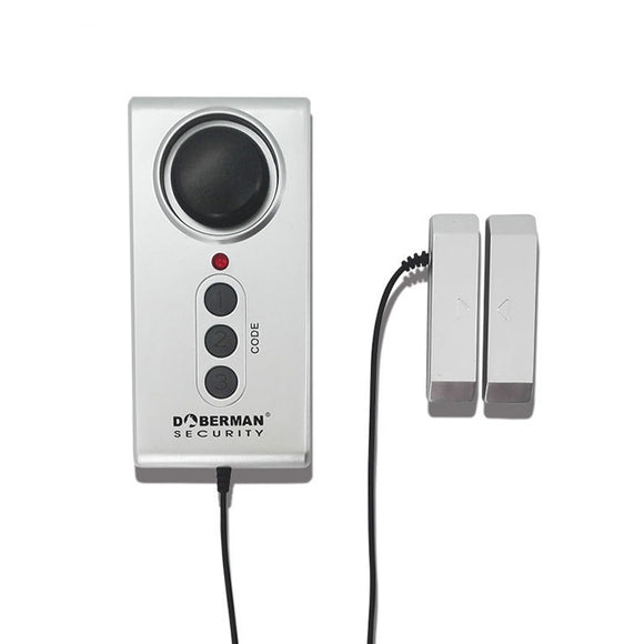 DOBERMAN SECURITY SE-0114M 115dB Waterproof Password Magnet Dual Triggered Sensor Door Window Alarm