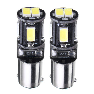 BA9S LED Car Side Marker Lights Tail Brake Bulb 2.1W 330LM DC12V 6000K White 2Pcs