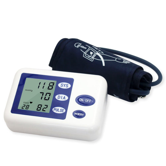 Upper Arm Blood Pressure Monitor Digital Display Sphygmomanometer Hypertension Heart Disease Remedy