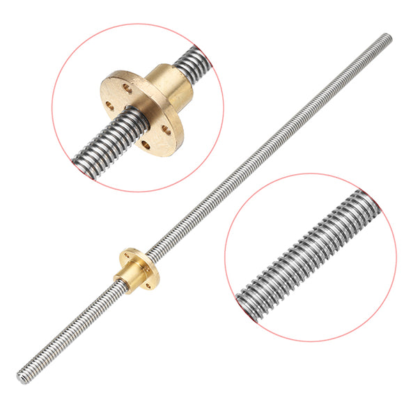 Machifit 400mm T10 Lead Screw with Brass Nut