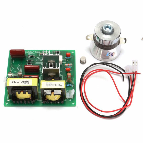 AC110V 100W 40K Ultrasonic Cleaner Power Driver Board With 60W 40K Transducer