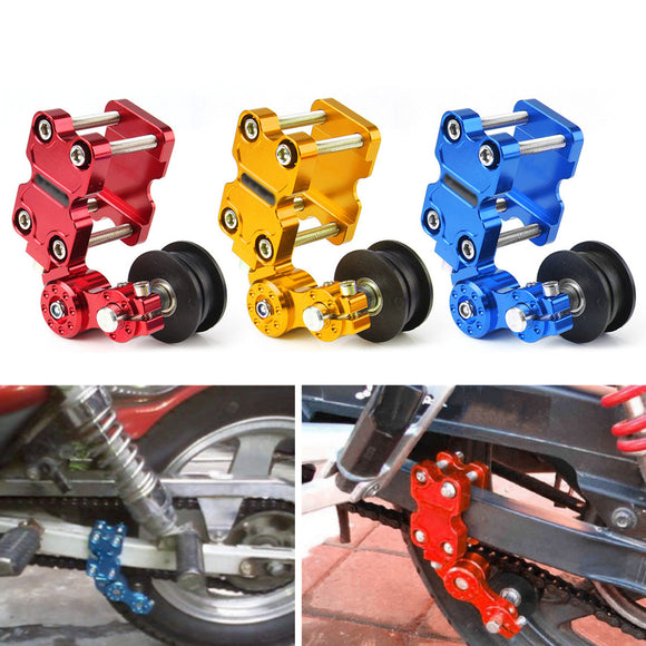 Motorcycle Aluminum Roller Chain Tensioner Adjuster For Dirt Pit Bike ATV