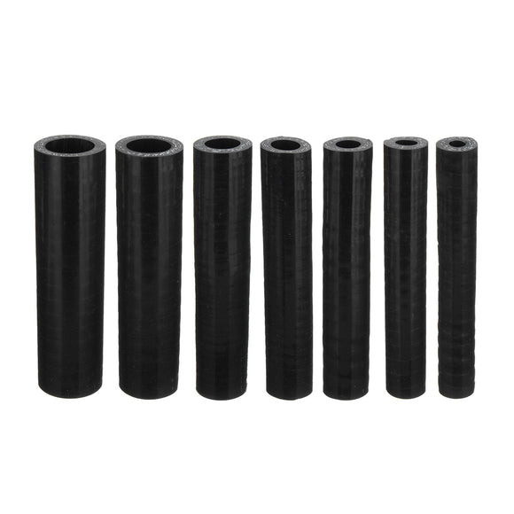 13-48mm Black Straight Silicone Hose Coupling Connector Silicon Rubber Tube Joiner Pipe Ash