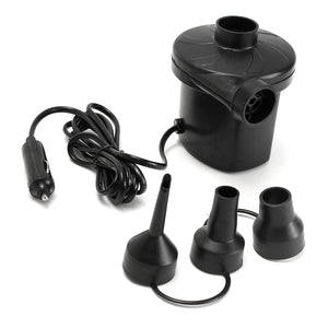 Electric DC 12V Car Auto Air Pump Inflator with 3 Nozzles AirBed Mattress Boat
