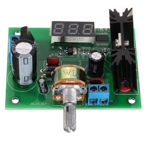 LM317 Adjustable Voltage Regulator Step Down Power Supply Module LED Meter