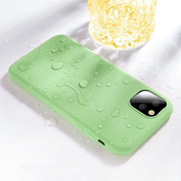 Cafele Smooth Shockproof Soft Liquid Silicone Rubber Back Cover Protective Case for iPhone 11 6.1 inch