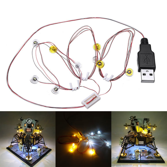 ONLY LED Light Lighting Kit For Lego 10266 Apollo 11 Moon Landing Bin Lighting