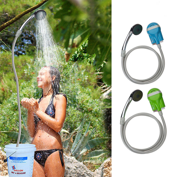 IPRee Portable USB Shower Water Pump Rechargeable Nozzle Handheld Shower Faucet Camp Travel Outdoor Kit