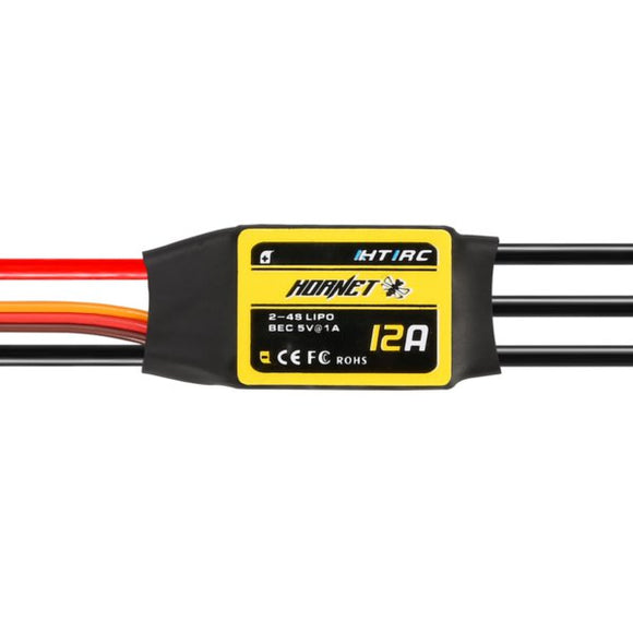 HTIRC Hornet Series 12A 2-4S Brushless ESC With 5V/1A BEC For RC Models
