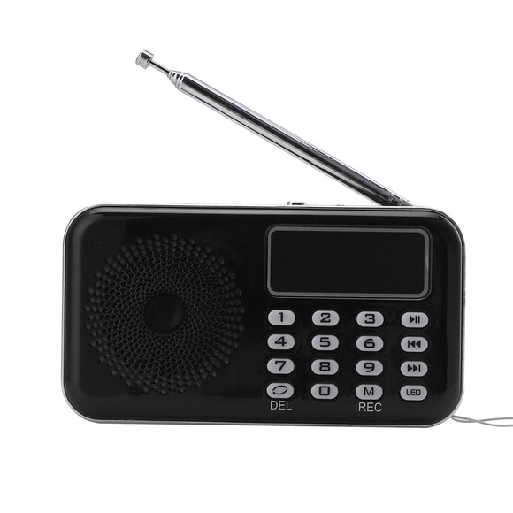 Mini Portable LCD Digital FM Radio Speaker USB SD TF Card MP3 Music Player Elderly