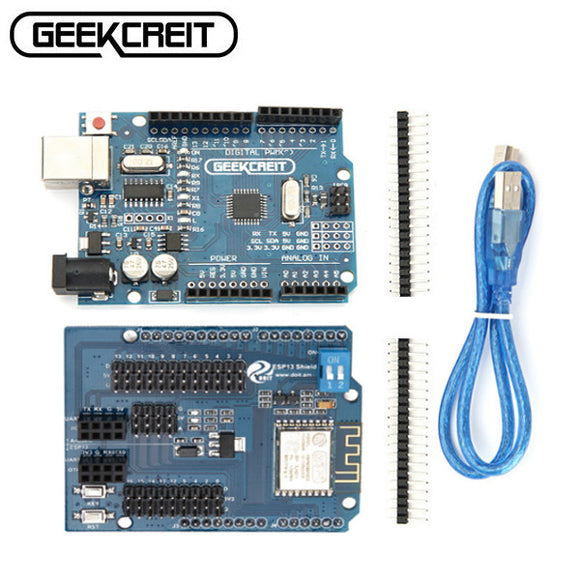 Geekcreit UNO R3 For Arduino With ESP8266 WiFi Expansion Board ESP-13 Shield