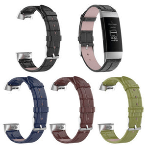 Bakeey Replacement Leather Watch Band Strap for Smart Watch Fitbit Charge 3