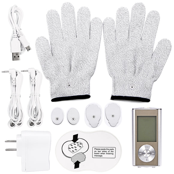 TENS Unit Professional Digital Palm Device Best Pain Relief Machine Devices Muscle Pain Massage Electric Massager Pulse Therapy