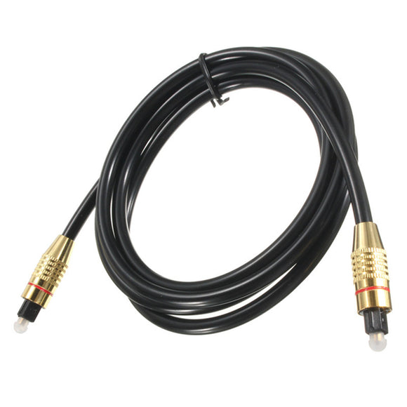 1.5m 3.5mm Premium Optical Fibre Cable Digital Audio Toslink Lead Gold Plated