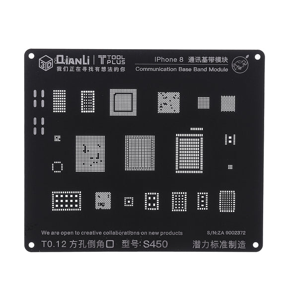 Qianli S450 3D BGA Reballing Stencil Communication Logic Module BGA Reballing Repair Tool for Phone 5 5S 6 6S 7G 7Plus 8 8P
