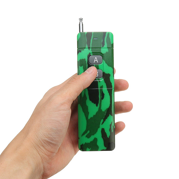 315MHz High Power Three-phase Pumping 2 Button Wireless Remote Control 220V with Antenna Transmitter