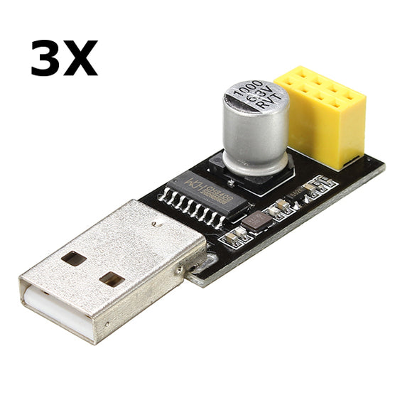 3Pcs Geekcreit USB To ESP8266 Serial Adapter Wireless WIFI Develoment Board Transfer Module