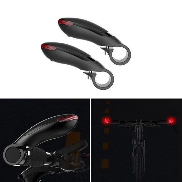 XANES HL01 1 Pair Bicycle Handlebar Light Cycling Bike Light 3 Modes Red Warning Lamp Waterproof IPX6 Turn Signals