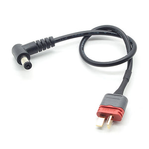 T Plug/XT60 to DC Right-Angle Power Supply Cable Lipo Battery Charger Cable Adapter for DJI FPV Goggles Video Glasses