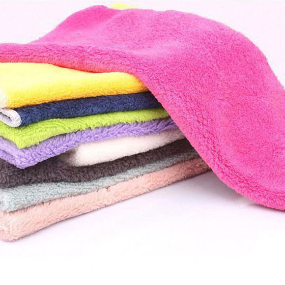 Efficient Anti-grease Non-stick Dish Washing Cloth Multi-Functional Fiber Pad Towel Magic Cleaning W