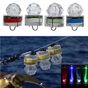 ZANLURE 1PC LED Deep Sea Diamond Night Fishing Lamp Underwater Mini Transparent Attracting Light