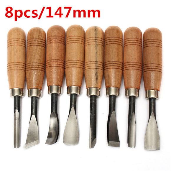 8pcs WOODPECKER Graver Wood Carving Knife Chisel Wood Carving Hand Tool