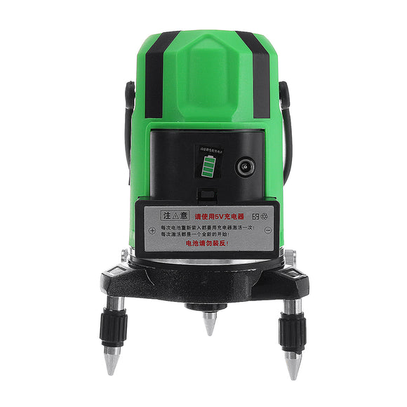 360 Rotary Green Light 2 Line Laser Level High Precision Automatic Measure Tool