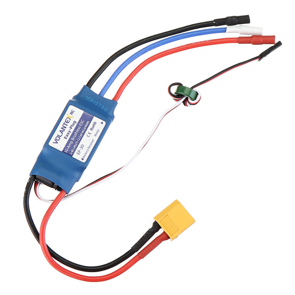 Volantex 30A 2-4S Brushless ESC With XT60 Plug Spare Part For Phoenix V2 759-2 742-3 742-6 747-4 759-1 757-4 756-2 RC Airplane