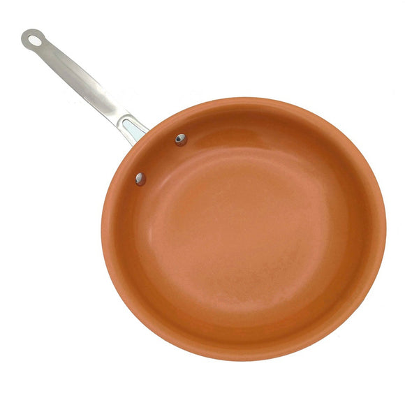 8/10/12 Inch Non Stick Copper Frying Pan Universal For Gas & Induction Cooker