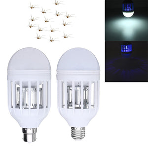 ZX E27 B22 15W Anti-Mosquito Electronic Insect Fly Zapper LED Light Bulb AC220V AC110V