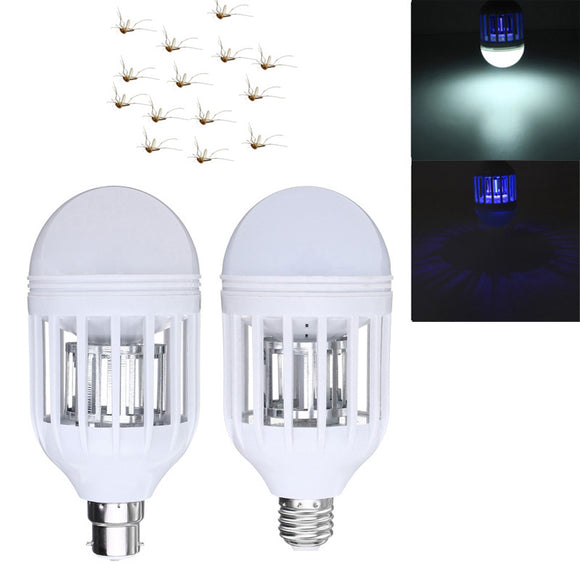 ZX E27 B22 15W Anti-Mosquito Electronic Insect Fly Zapper LED Light Bulb AC220V AC110V