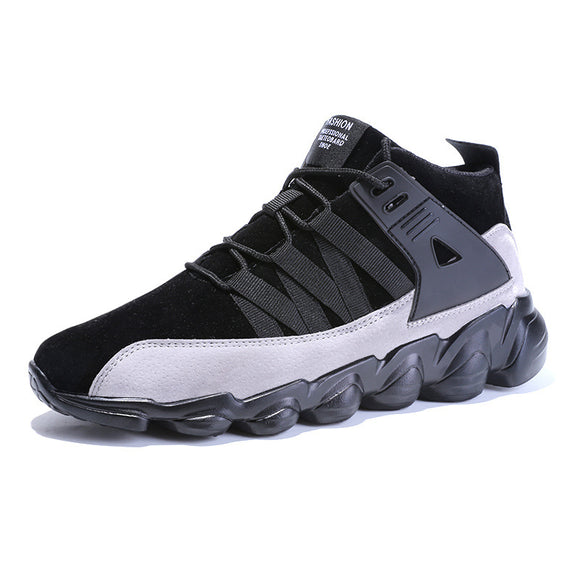 Outdoor Men's Breathable Shock Absorbing Suede Sneaker Trekking Runners Shoes