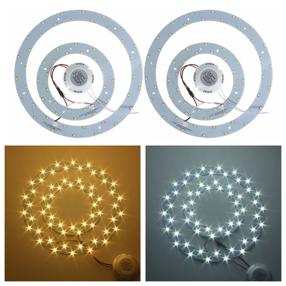 30W 5730 SMD LED Double Panel Circles Annular Ceiling Light Fixtures Board Lamp