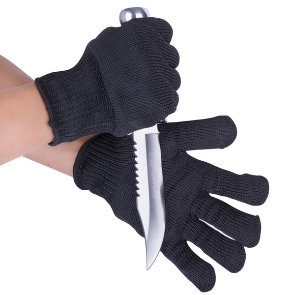 PODOM Anti-cut Cut Resistant Gloves Food Grade Level 4 Protection Cutting Glove Baking BBQ Oven Mitt for Oyster Shucking