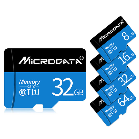 MicroData 8GB 16GB 32GB 64GB 128GB Class 10 High Speed Memory Card With Card Adapter For Mobile Phone Tablet Speaker Camera GPS Car DVR