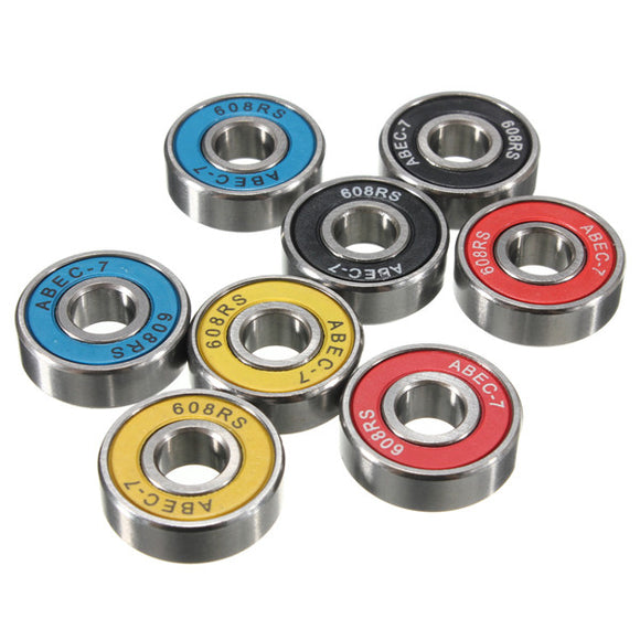 8pcs 8x22x7mm ABEC 7 Groove Ball Bearings Skateboard Bearings