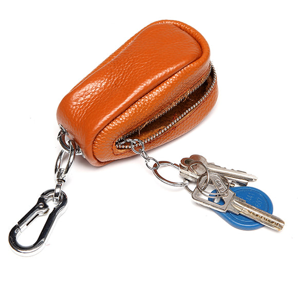 Women Men Genuine Leather Car Key Holder House Key Holder