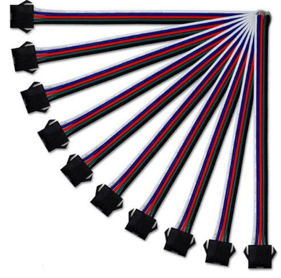 10PCS 5 Pins Female One End Wire Connector for RGBW LED Strip Light