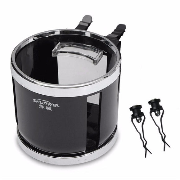 Black Air Vent Outlet Mount Cups Bottle Beverage Drinks Stand Holder Bracket