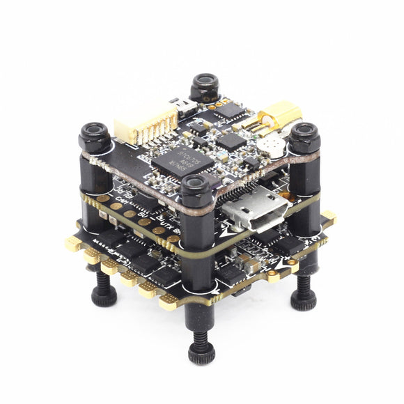 HGLRC XJB F428-Forward VTX Mini 20x20mm Stack F4 V2 Flight Controller & 28A BL_S ESC & 25/100/200/350mW VTX