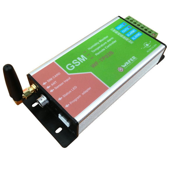 GSM Temperature Monitoring SMS Temperature Alarm, Email Data Log Report Battery Inside for Power Failure Alarm System Compatible with WF-TP02B