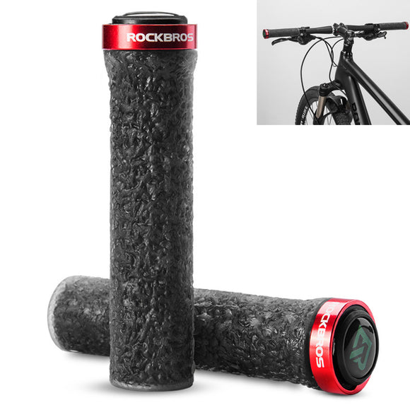 ROCKBROS Bicycle Handle Anti-Skid Rubber Grips Outdoor Bike Handlebar Accessiors Cycling Motorcycle